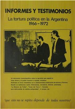 报告与证词: 1966-1972年阿根廷政治迫害影像纪实在线观看和下载